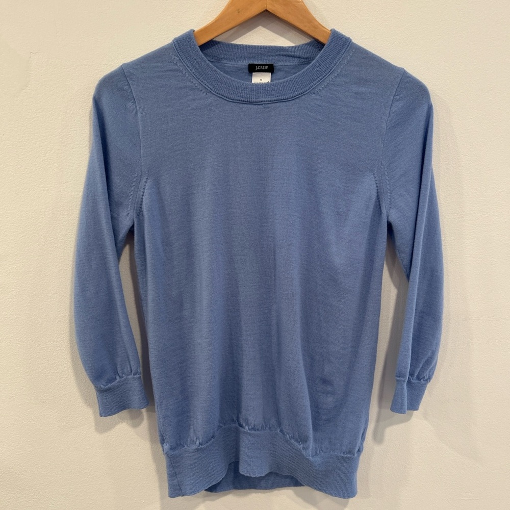 Merino Wool 3/4 Sleeve J. Crew Sweater
